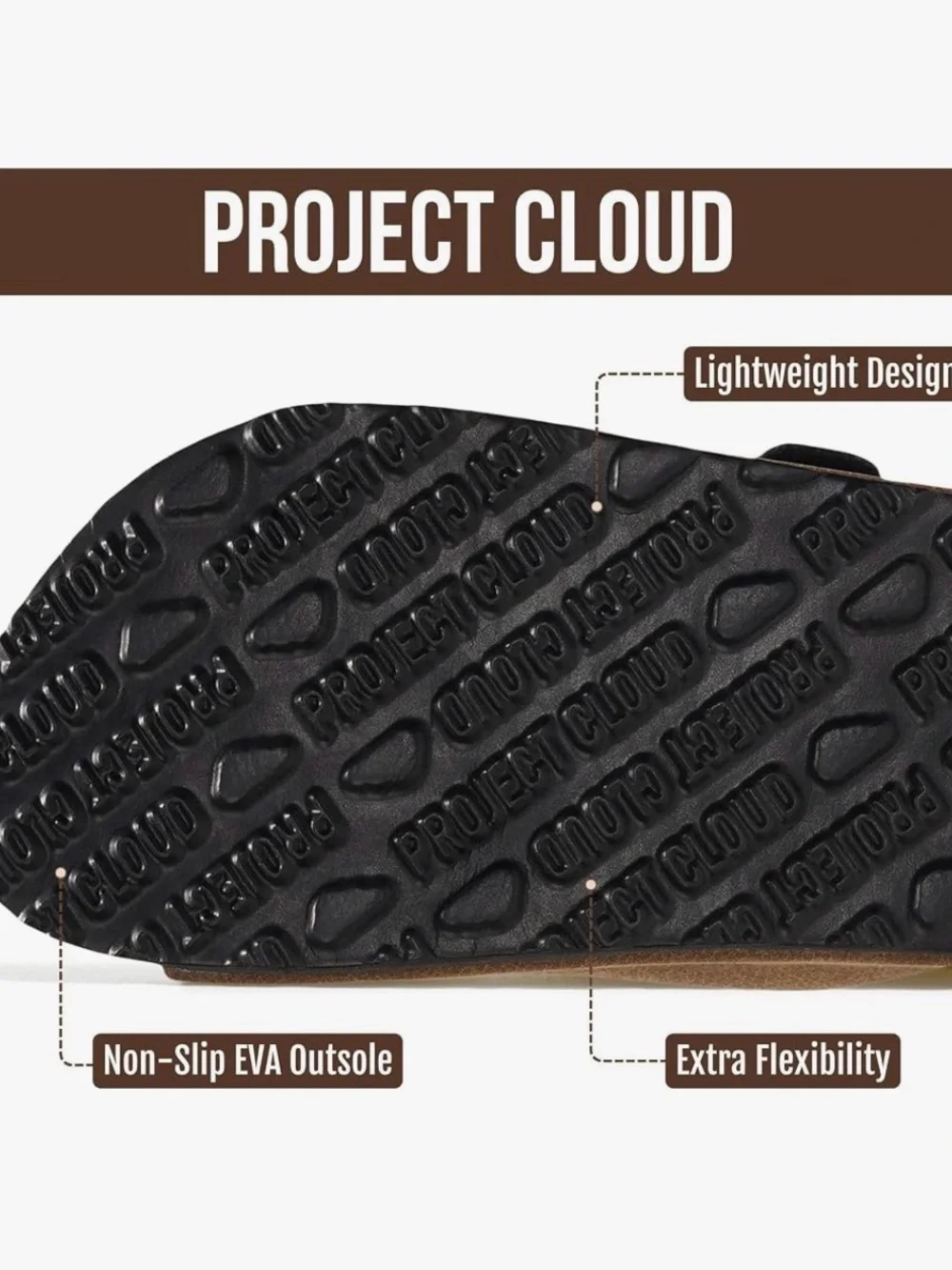 Project Cloud Kids Sandals, 100% Genuine Leather